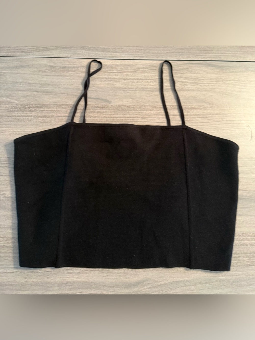 Express Black Cropped Cami Tank Top